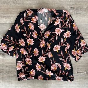 Somedays Lovin black floral blouse